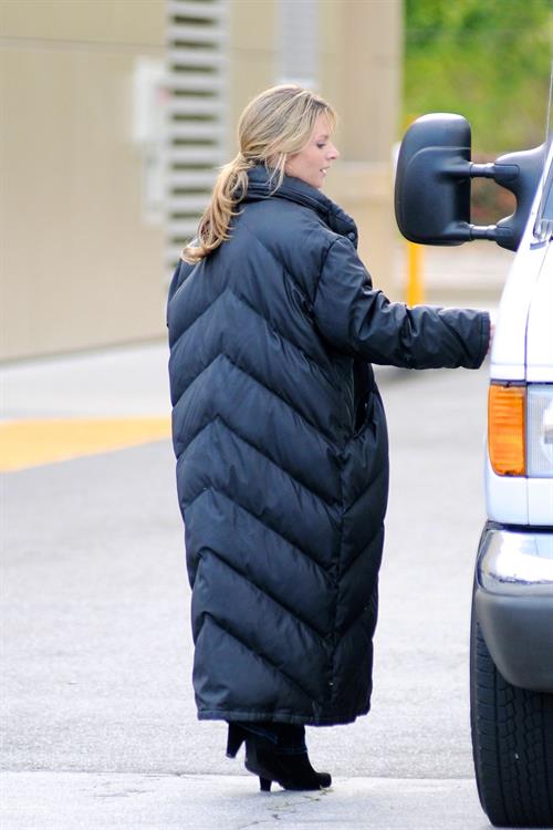Jessalyn Gilsig on  Glee  set in L.A. - March 30, 2010  