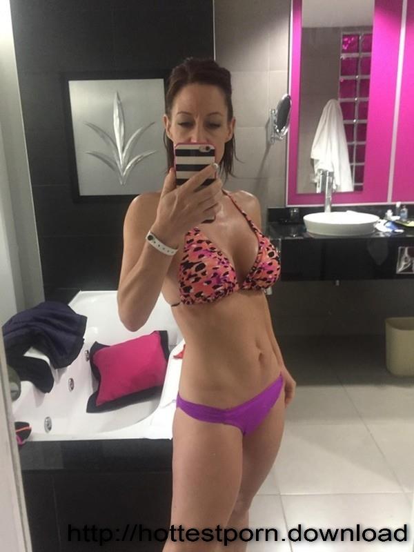 Anonymous in a bikini taking a selfie