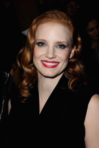 Jessica Chastain attends the Paris Fashion Week in Paris (02.03.2013) 