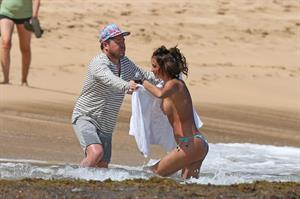 Irina Shayk Nude Pictures Irina Shayk nude pictures at a Sports Illustrated photo shoot taken by paparazzi