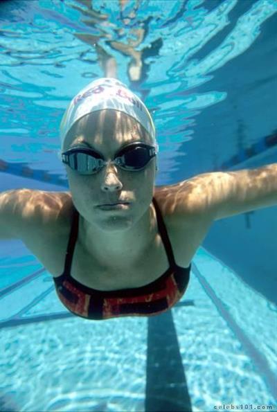 Amanda Beard in a bikini