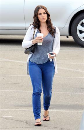Jessica Lowndes - On the set of 90210 in Manhattan Beach - August 24 2012