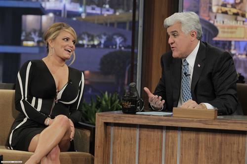 Jessica Simpson on The Tonight Show with Jay Leno on April 27, 2010 