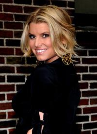Jessica Simpson - the Late Show with David Letterman in New York City 