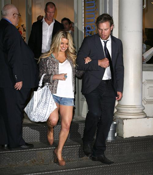 Jessica Simpson out with boyfriend in New York on May 21, 2011 