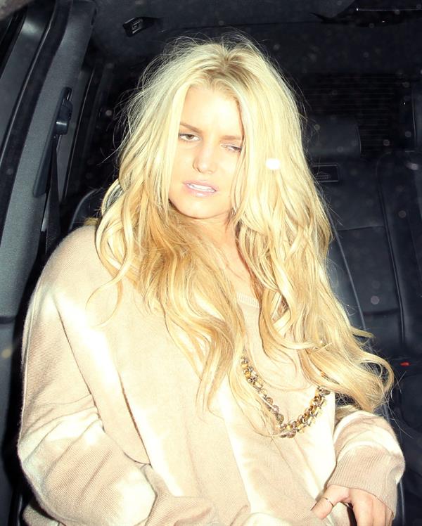 Jessica Simpson leaving photo shoot in Hollywood on January 24, 2011