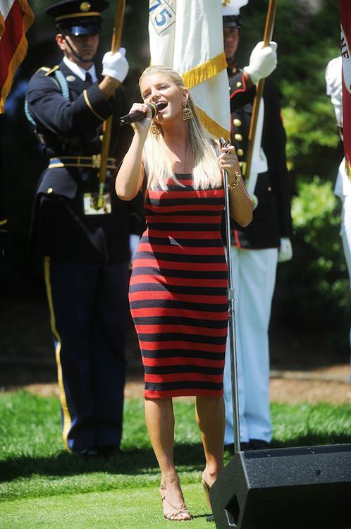 Jessica Simpson during a live taping of The View at Caesars Palace in Las Vegas 
