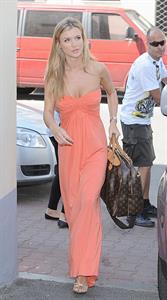 Joanna Krupa promotes her apperance on Top Model in Warsaw Poland