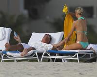 Joanna Krupa bikini candids on the beach in Miami 1/1/13 