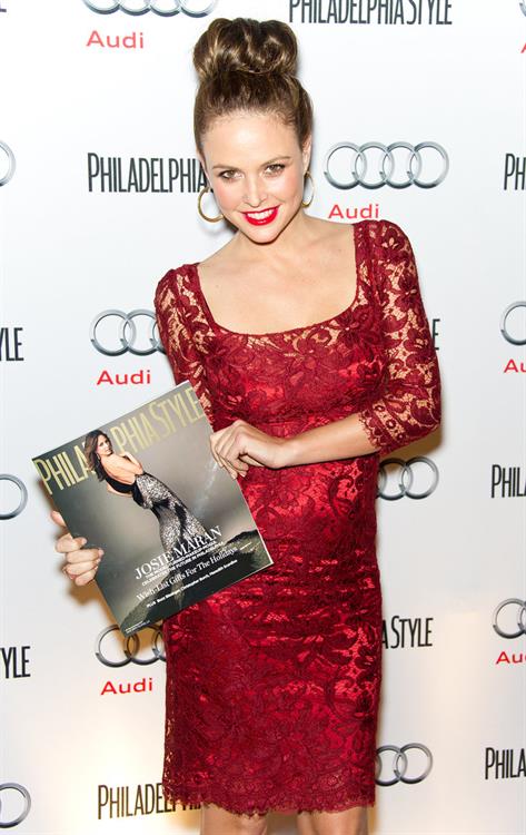 Josie Maran Philadelphia Style magazine holiday issue party - 12/11/12 