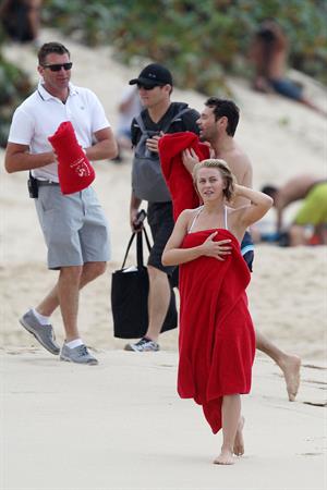 Julianne Hough bikini candids in St Barts 1/4/13  