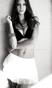 Amber Sym in lingerie