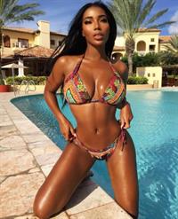 Monifa Jansen in a bikini