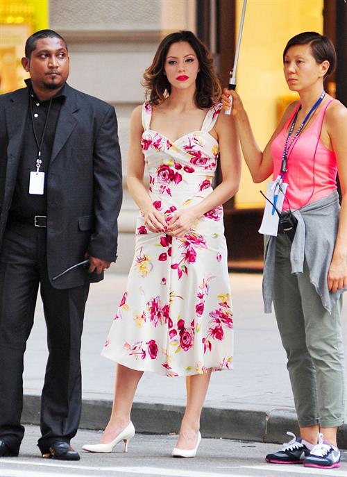 Katharine McPhee - On set of Smash in New York - August 17, 2012