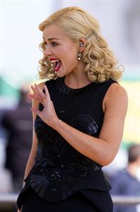 Katherine Jenkins Sings National Anthem during Grand National Day at Aintree Racecourse - Liverpool, Apr. 6, 2013 