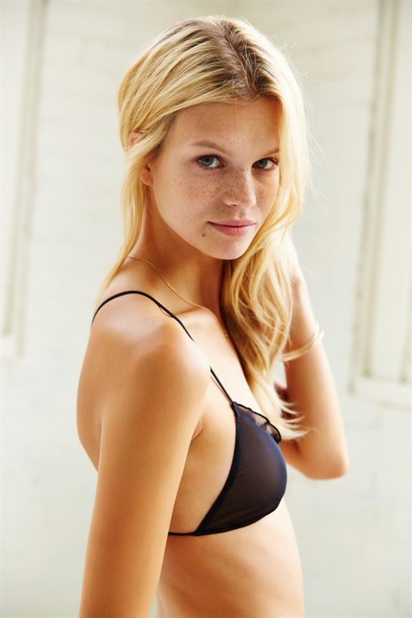 Nadine Leopold in lingerie