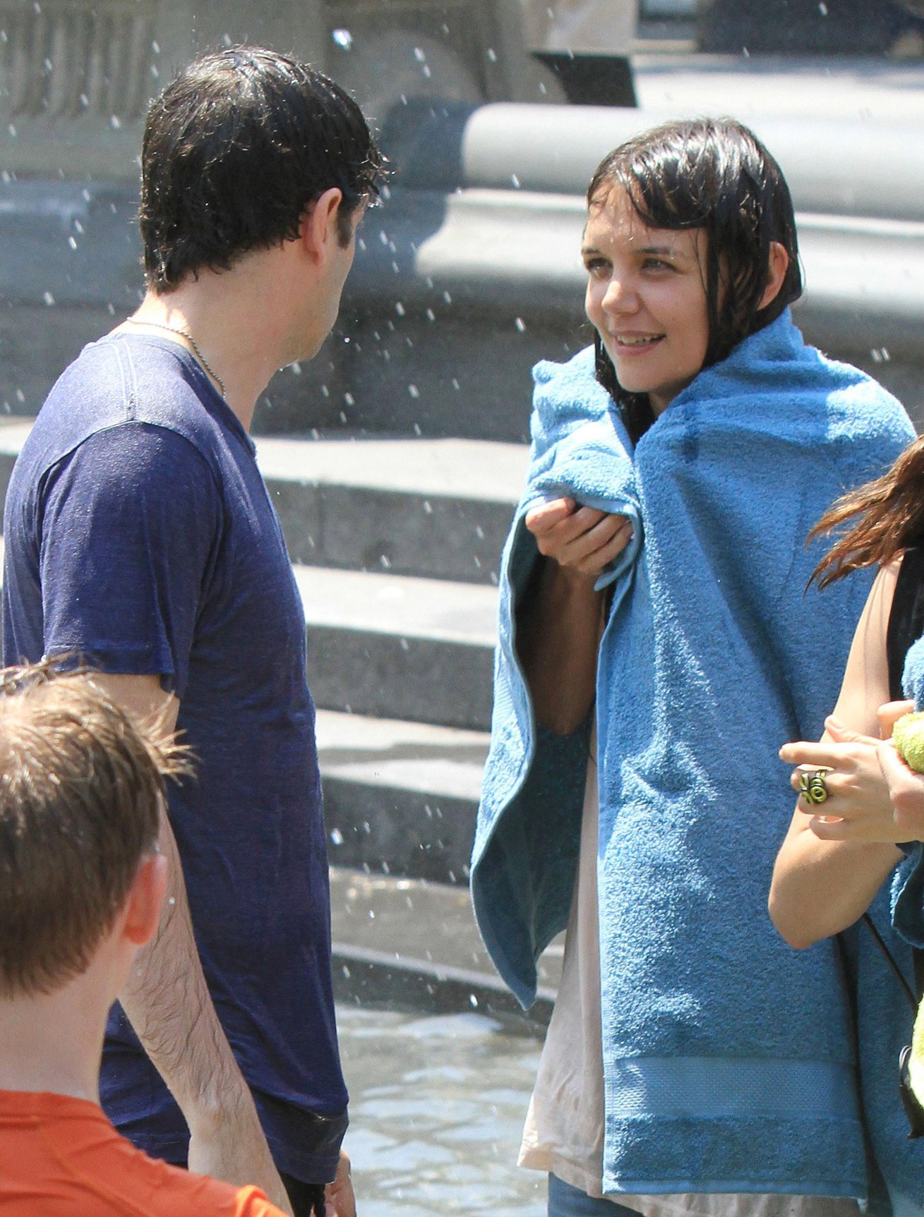 Katie Holmes Films  Mania Days  in Washington Square Park (May 21, 2013) 