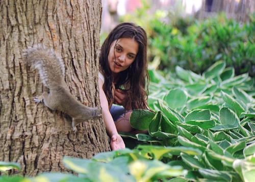Katie Holmes Films  Mania Days  in Washington Square Park (May 21, 2013) 