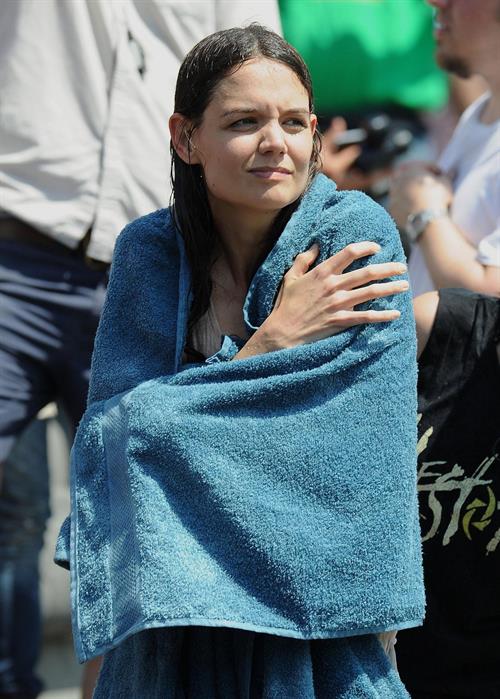 Katie Holmes Films  Mania Days  in Washington Square Park (May 21, 2013) 
