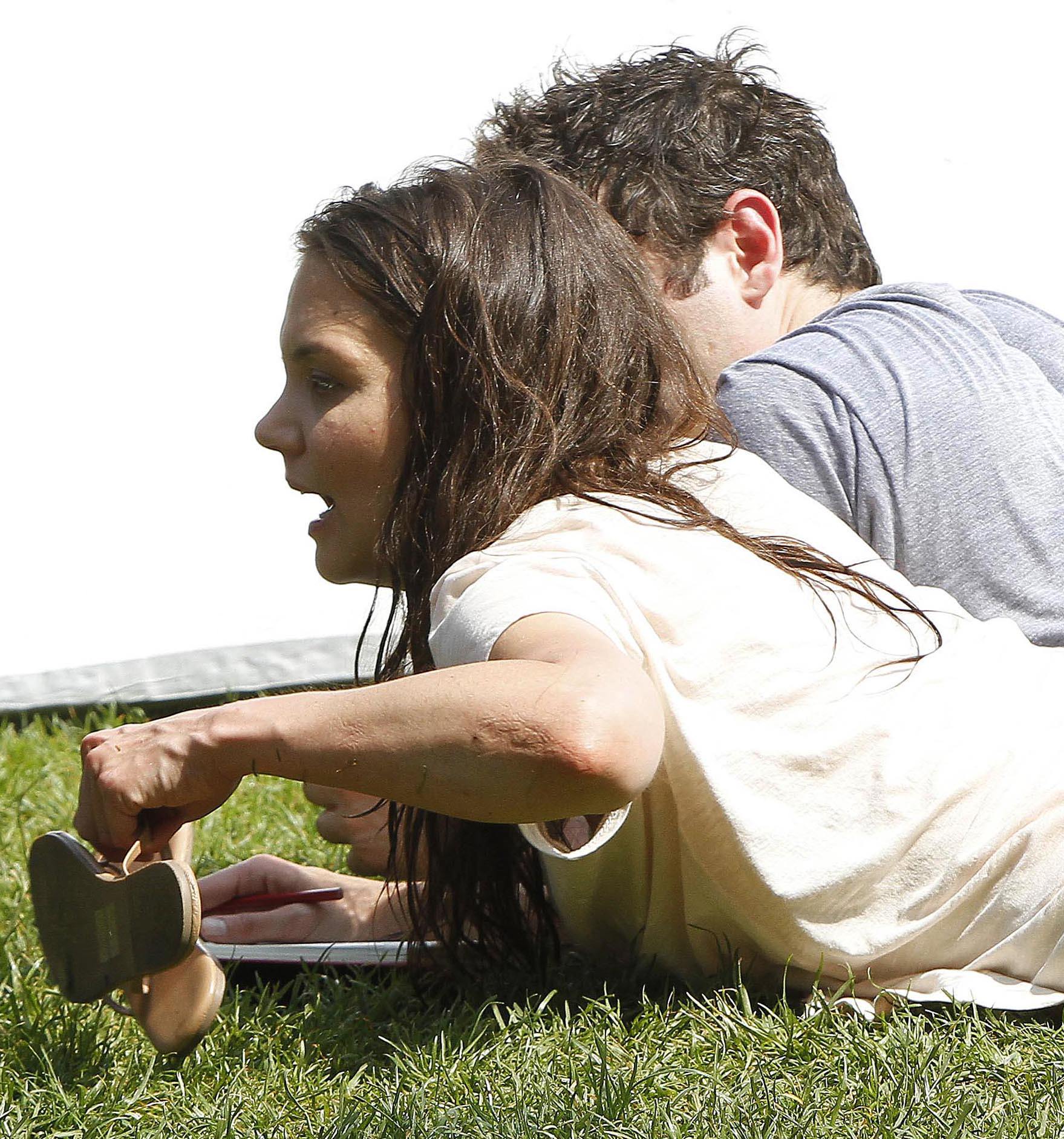 Katie Holmes Films  Mania Days  in Washington Square Park (May 21, 2013) 