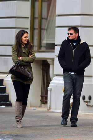 Katie Holmes out and about in New York City on January 26, 2013