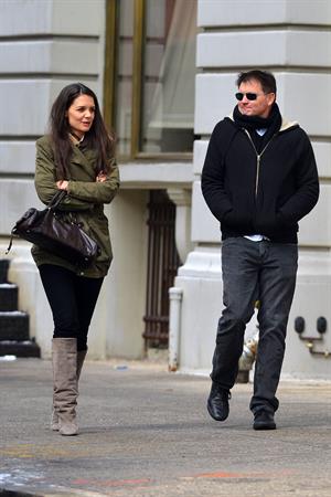 Katie Holmes out and about in New York City on January 26, 2013