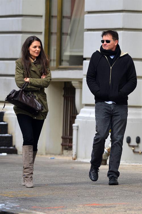 Katie Holmes out and about in New York City on January 26, 2013