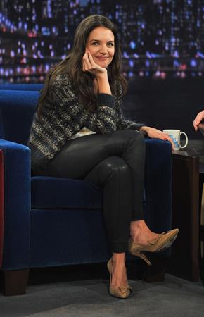 Katie Holmes Late Night with Jimmy Fallon in New York 11/15/12 