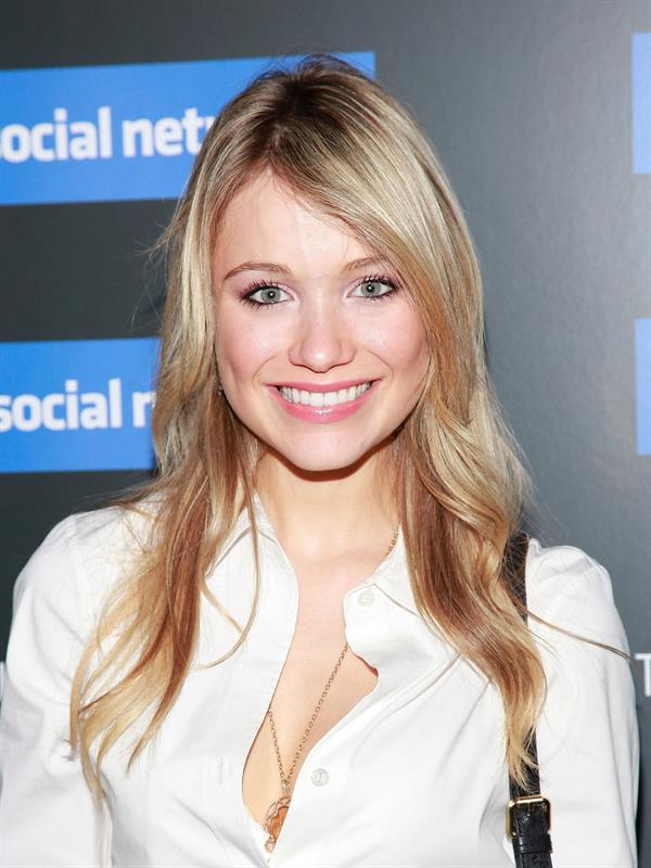 Katrina Bowden the Social Network New York Screening on September 29, 2010 