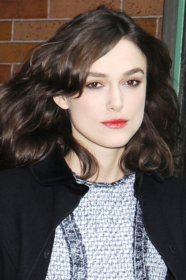 Keira Knightley at Good Morning America in New York City 11/8/12