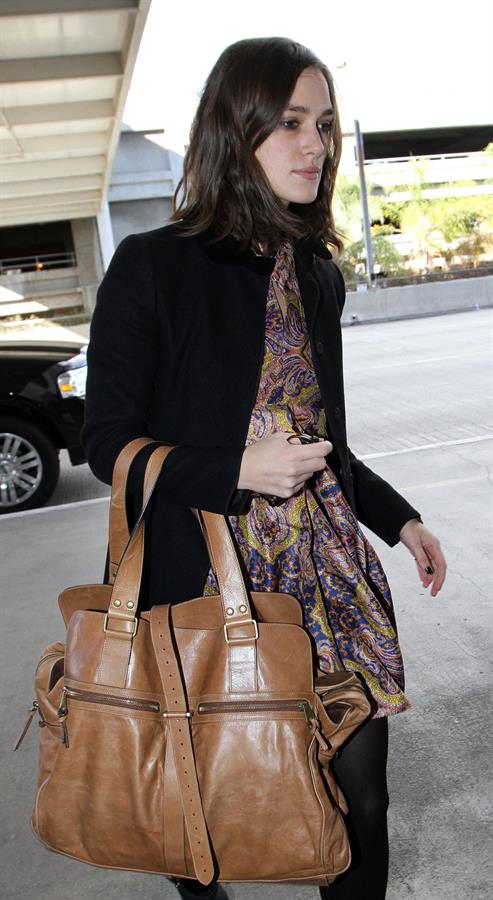 Keira Knightley At LAX Airport - November 10, 2012