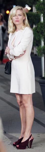 Kirsten Dunst and Isla Fisher filming Bachelorette in New York on September 1, 2011