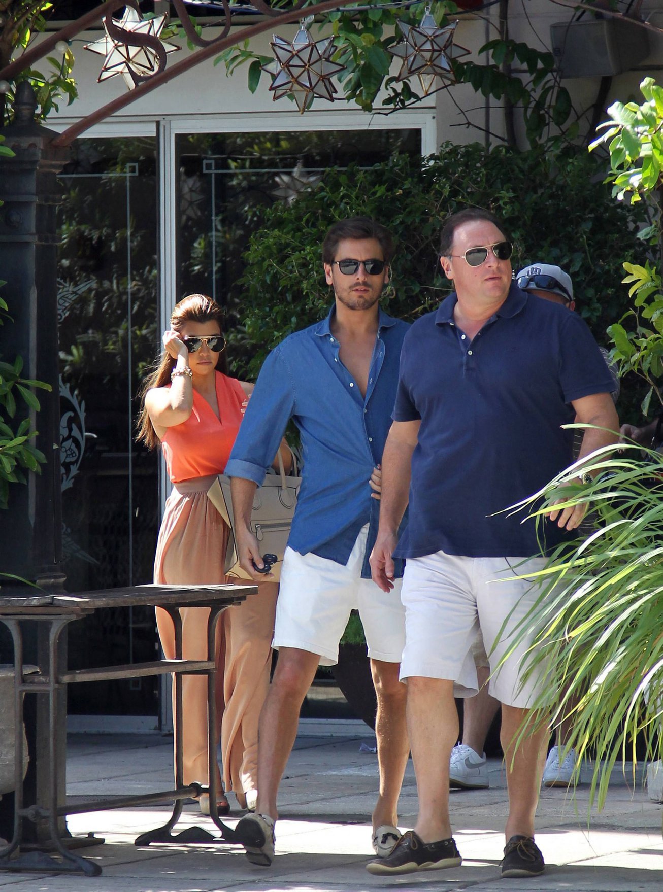 Kourtney Kardashian Leaving Sugarcane Restaurant with Scott Disick after lunch in Miami (October 22, 2012) 
