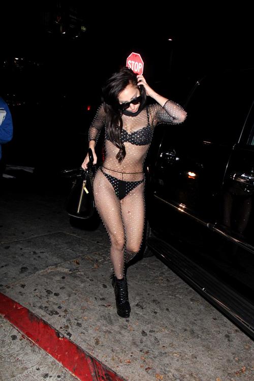 Lady Gaga arrives at Chateau Marmont in LA August 11, 2013 