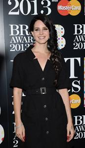 Lana Del Rey Attends the 2013 BRIT Awards at the O2 Arena in London on February 20, 2013