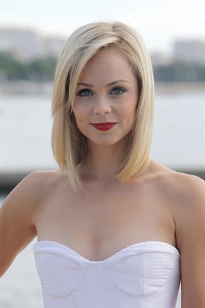 Laura Vandervoort MIPCOM photocall in Cannes 10/7/13 