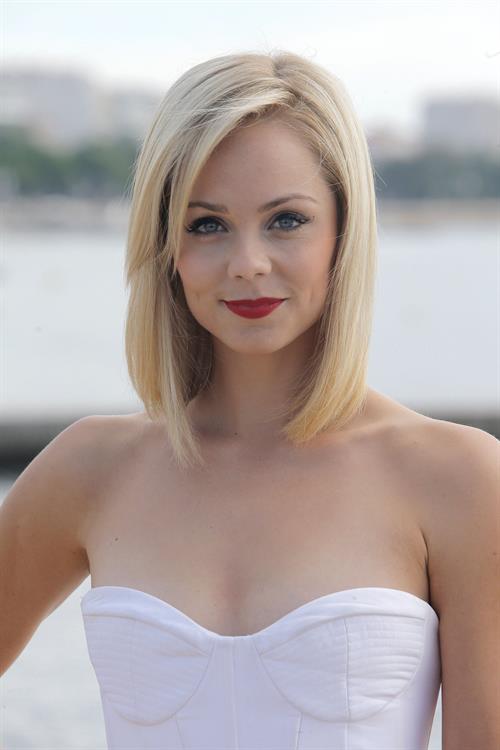 Laura Vandervoort MIPCOM photocall in Cannes 10/7/13 