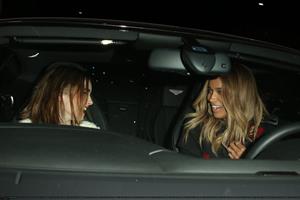 Lily Collins Hakkasan restaurant candids in Beverly Hills, October 10, 2013 