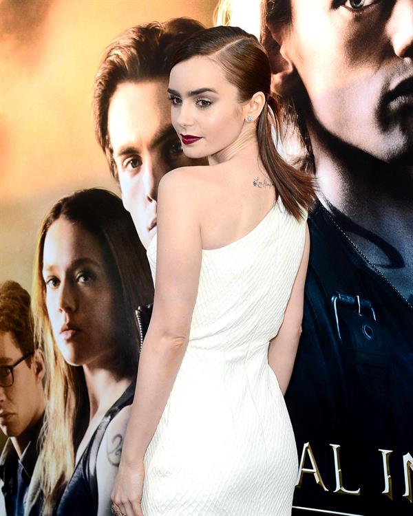 Lily Collins The Mortal Instruments City Of Bones Premiere LA 8/12/2013 