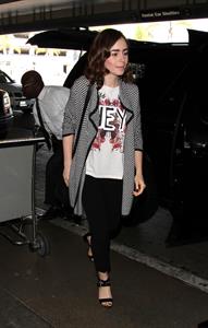 Lily Collins - LAX Airport 8/27/13