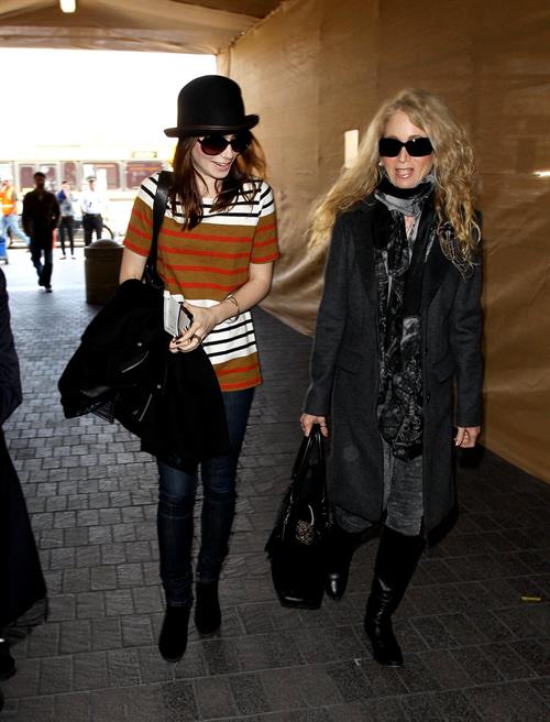 Lily Collins LAX airport in Los Angeles, March 4, 2013 