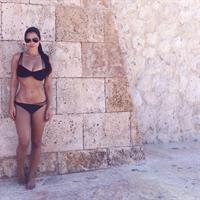 Nicole Isaacs in a bikini