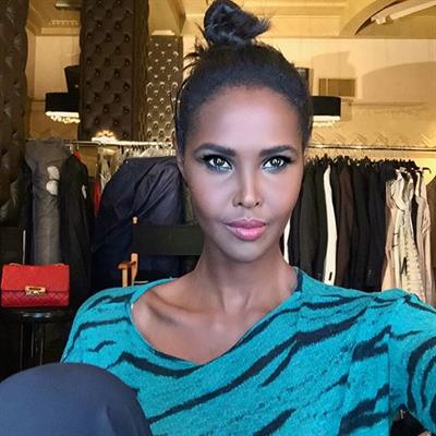 Ubah Hassan taking a selfie