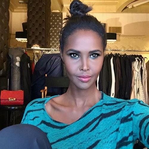 Ubah Hassan taking a selfie