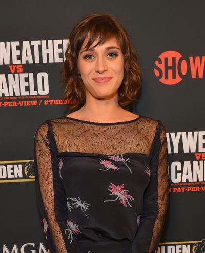 Lizzy Caplan Pre-Fight Party For Floyd Mayweather Jr. vs Canelo Alvarez Title Fight, September 14, 2013 