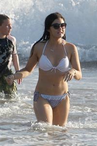 Lucy Hale On the Beach with her boyfriend Graham Rogers and friends, Hawaii, on June 6, 2013