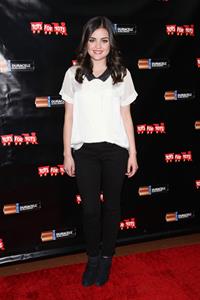 Lucy Hale Power Holiday Smiles campaign NY 11/20/12 
