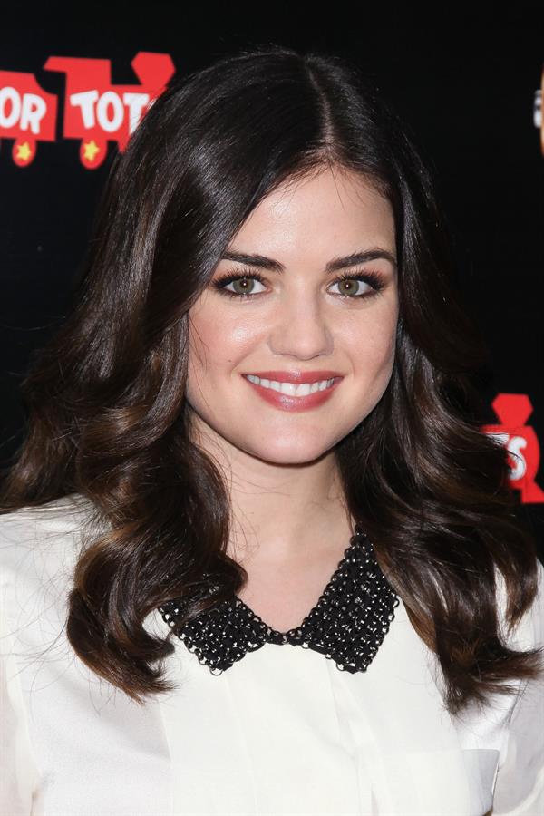 Lucy Hale Power Holiday Smiles campaign NY 11/20/12 