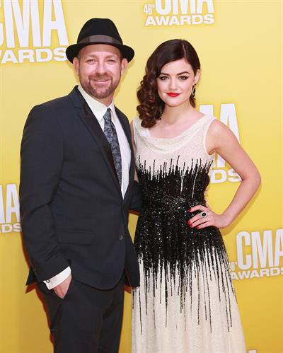 Lucy Hale 46th annual CMA awards in Nashville 11/1/12