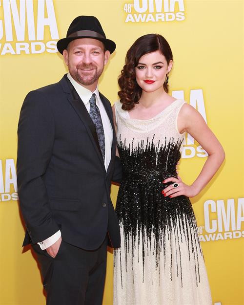 Lucy Hale 46th annual CMA awards in Nashville 11/1/12